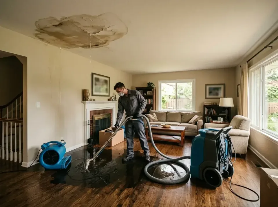 attic-pipe-burst-ceiling-drip-008 — frequently asked questions, Water Damage Restoration & Carpet Care in Rosedale, MD